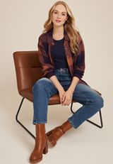 Pucker Plaid Button Up Shirt, C1943, small