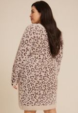 Plus Size Animal Sweater Dress, C9748, small