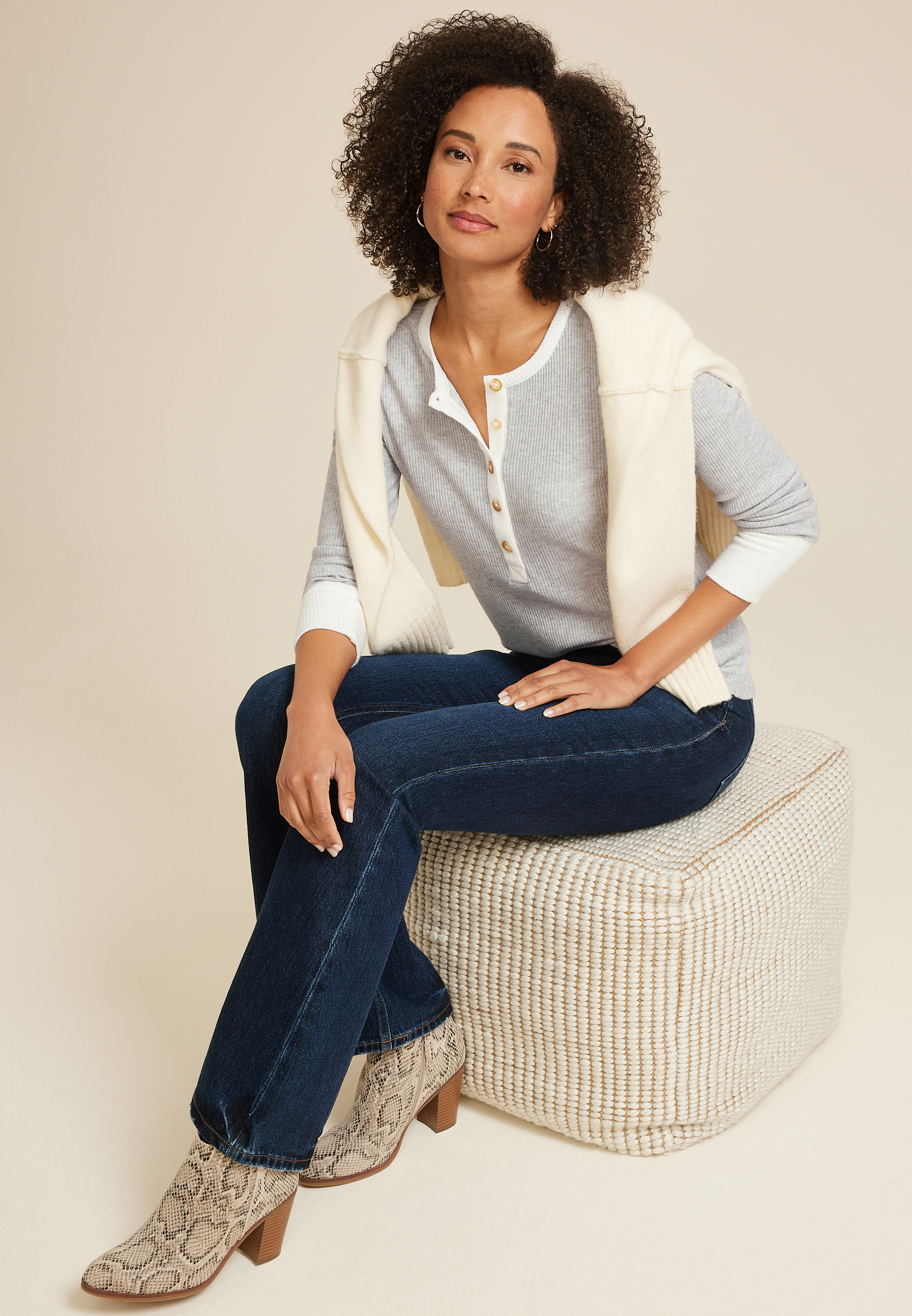 Heartland Henley Tee, C3348, large