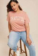 Plus Size Grateful Classic Fit Graphic Tee, C3343, small
