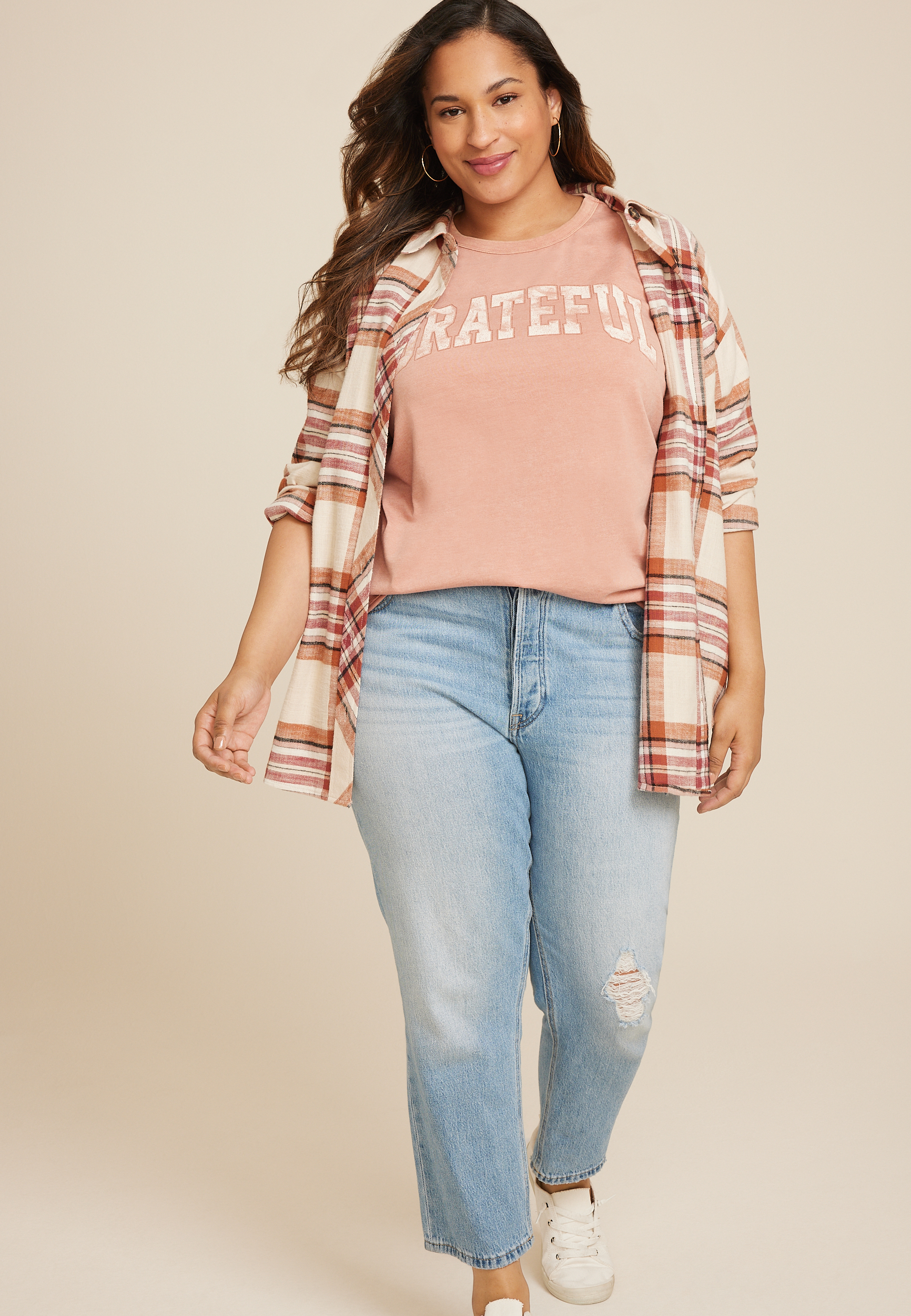 Plus Size Grateful Classic Fit Graphic Tee, C3343, large