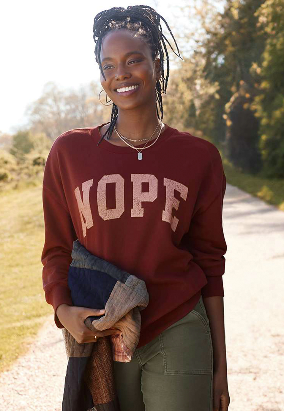 Nope Relaxed Fit Sweatshirt