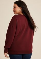 Plus Size Nope Relaxed Fit Sweatshirt, C830, small