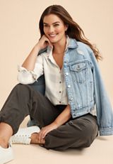 Cabin Plaid Classic Button Down Shirt, C2823, small