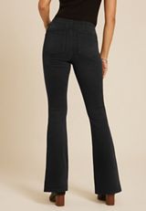 Black High Rise Flare Jean, C106, small