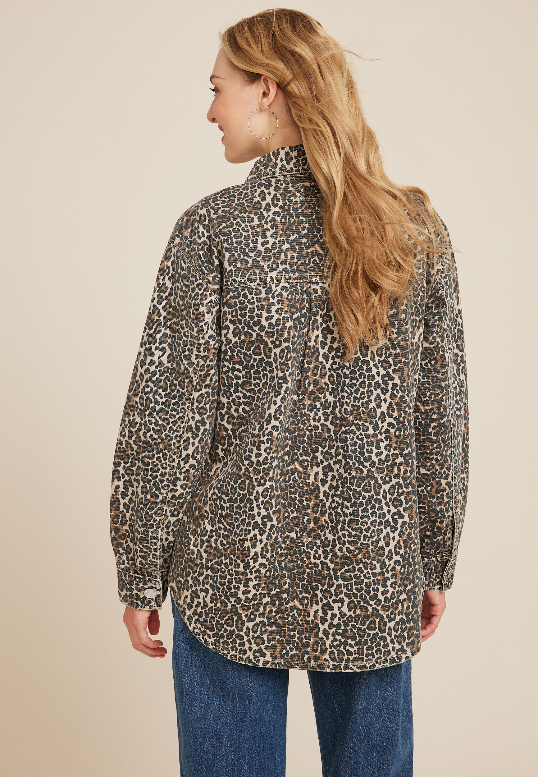 Leopard Oversized Shacket, C1524, large