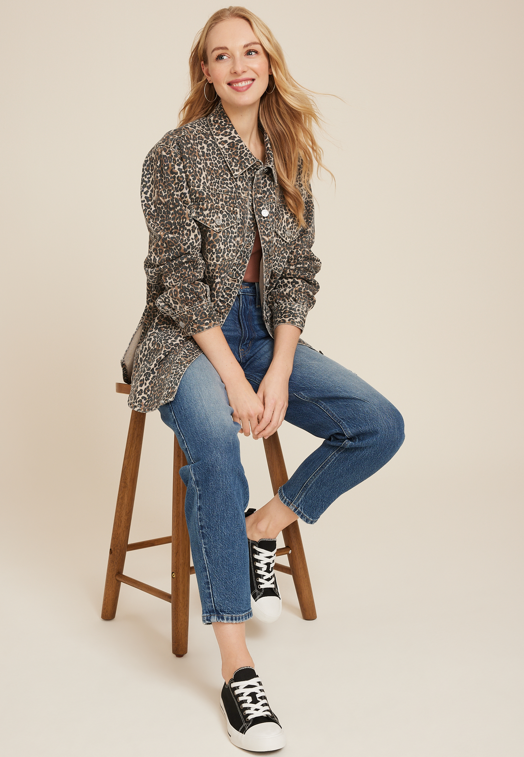 Leopard Oversized Shacket, C1524, large