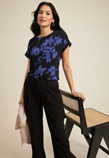 Delton Zipper Back Blouse, C1756, small