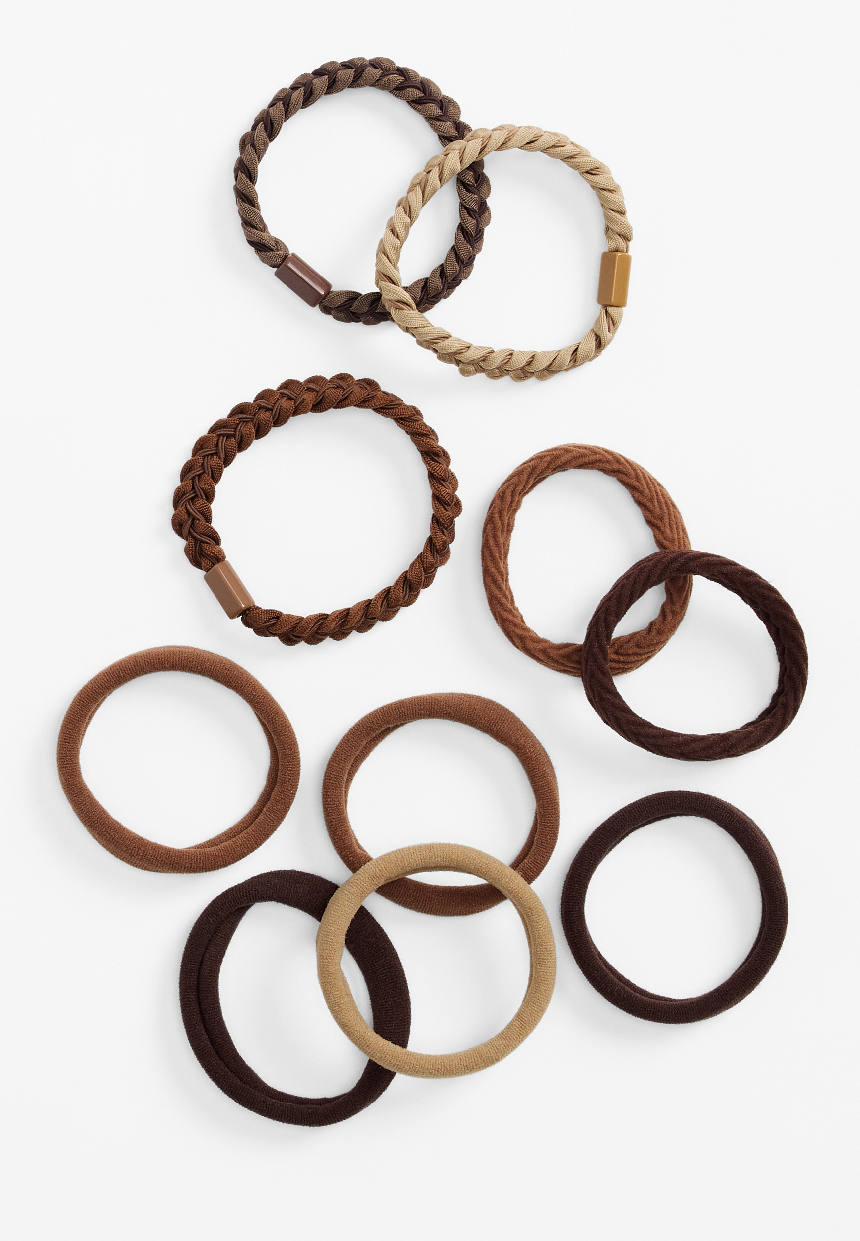 10 Pack Neutral Hair Ties