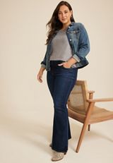 Plus Size Haven Straight Hem Top, HEATHER GRAY, small
