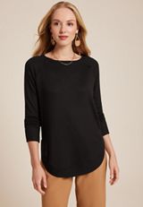Haven Round Hem Tunic, BLACK, small