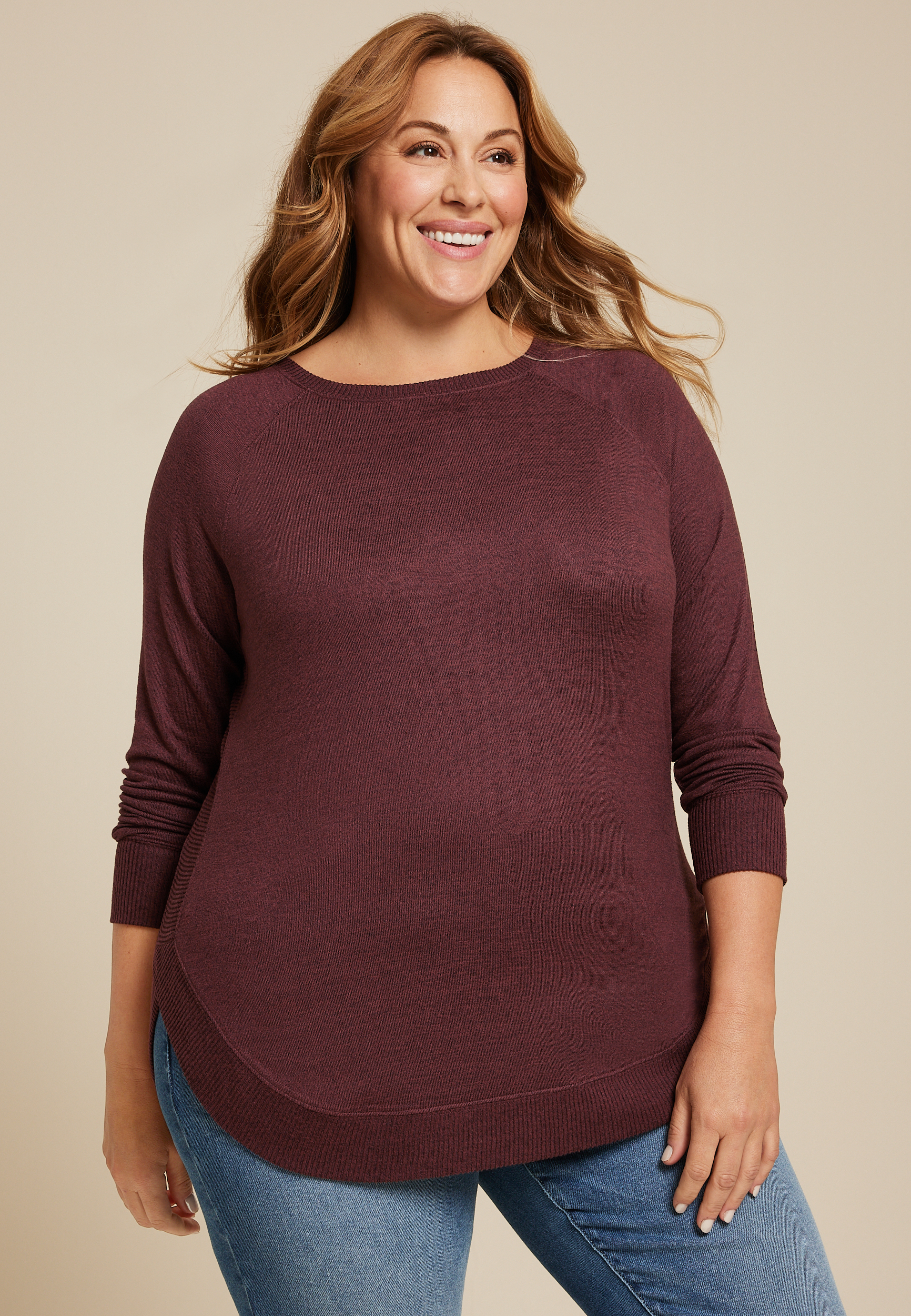 Plus Haven Round Hem Tunic