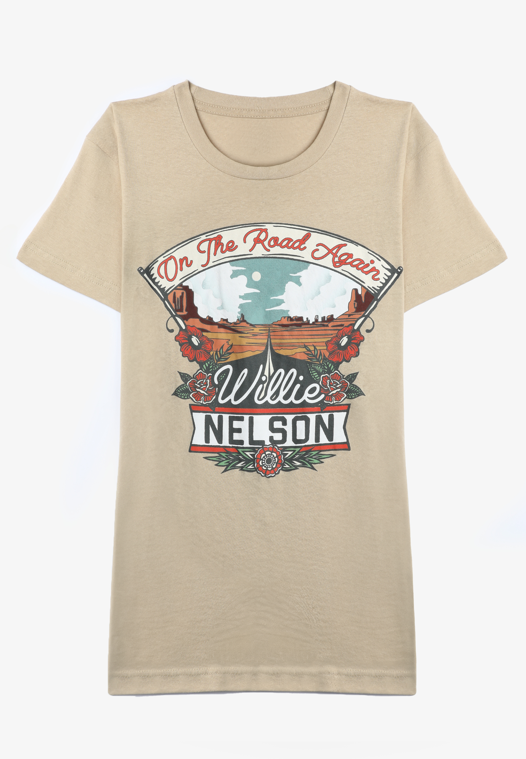 Willie Nelson Oversized Fit Graphic Tee, C202, large