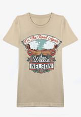 Willie Nelson Oversized Fit Graphic Tee, C202, small