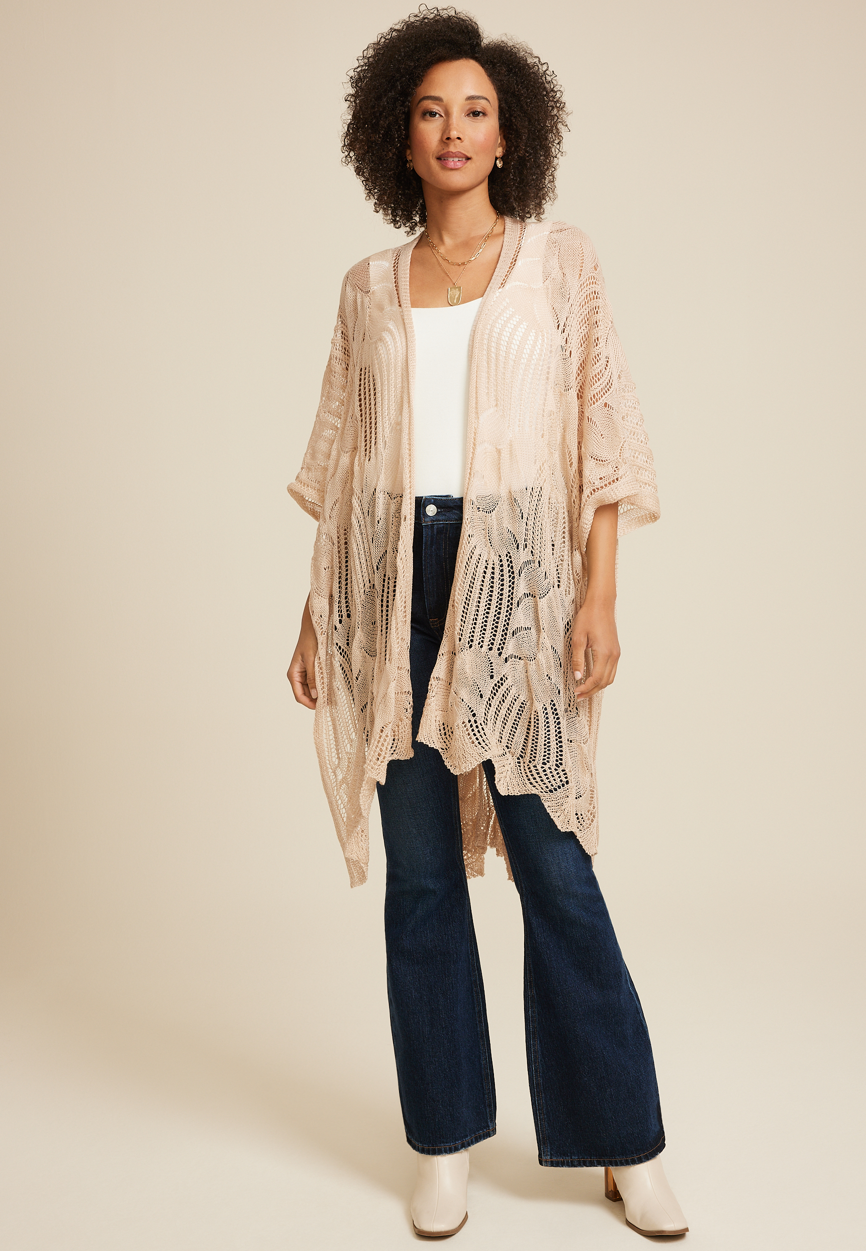 Crochet Knit Kimono