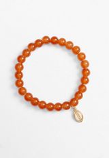 Football Charm Beaded Bracelet, , small