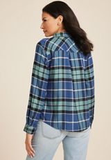 Cabin Plaid Classic Button Down Shirt, C9742, small