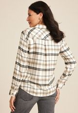Cabin Plaid Classic Button Down Shirt, C2380, small