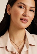 Dainty Gold Pumpkin Spice Latte Necklace, C605, small