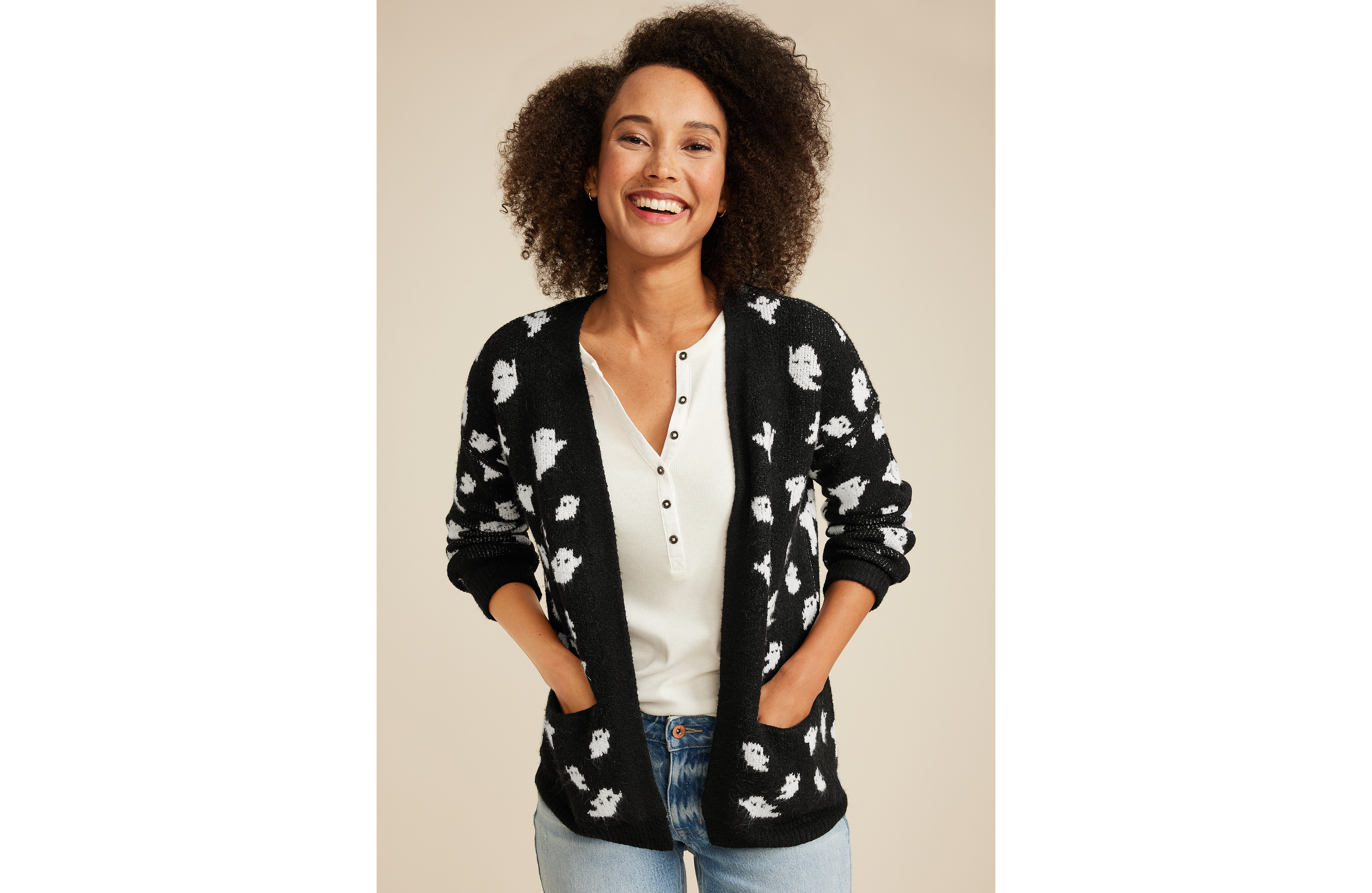 Ghost Long Sleeve Cardigan