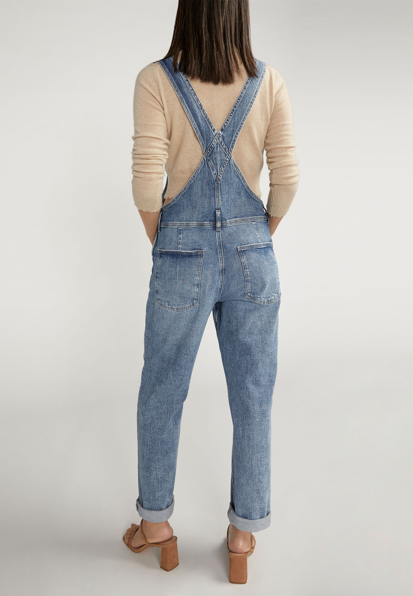 Silver Jeans Co.&reg; Low Stretch Baggy Straight Leg Overalls, C2806, large