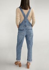 Silver Jeans Co.&reg; Low Stretch Baggy Straight Leg Overalls, C2806, small