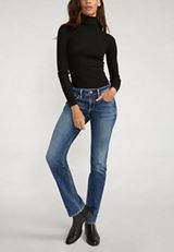 Silver Jeans Co.&reg; Britt Curvy Low Rise Straight Jean, C258, small