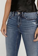 Silver Jeans Co.&reg; Suki Curvy Ripped Mid Rise Skinny Jean, MEDIUM SANDBLAST, small