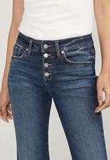 Silver Jeans Co.&reg; Suki Curvy Mid Rise Flare Jean, DARK SANDBLAST, small