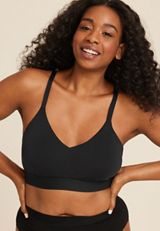 Simply Comfy Cotton Triangle Bralette, , small
