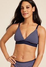 Simply Comfy Cotton Triangle Bralette, C1943, small