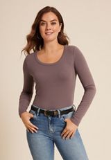 24/7 Scoop Neck Long Sleeve Tee, C4045, small