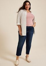 Plus Size 24/7 Scoop Neck Long Sleeve Tee, C6959, small