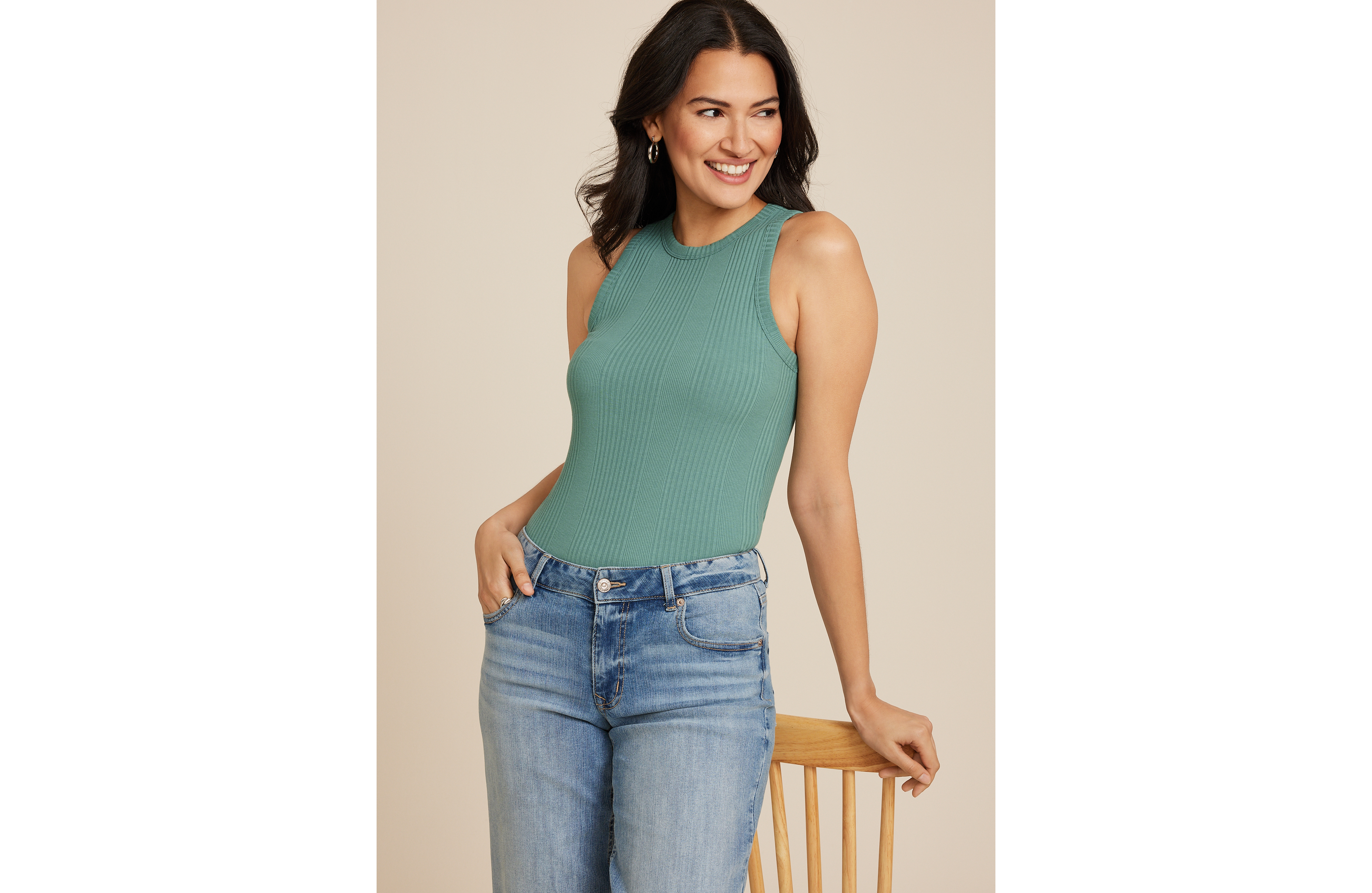 24/7 Highline Variegated Rib Tank Top