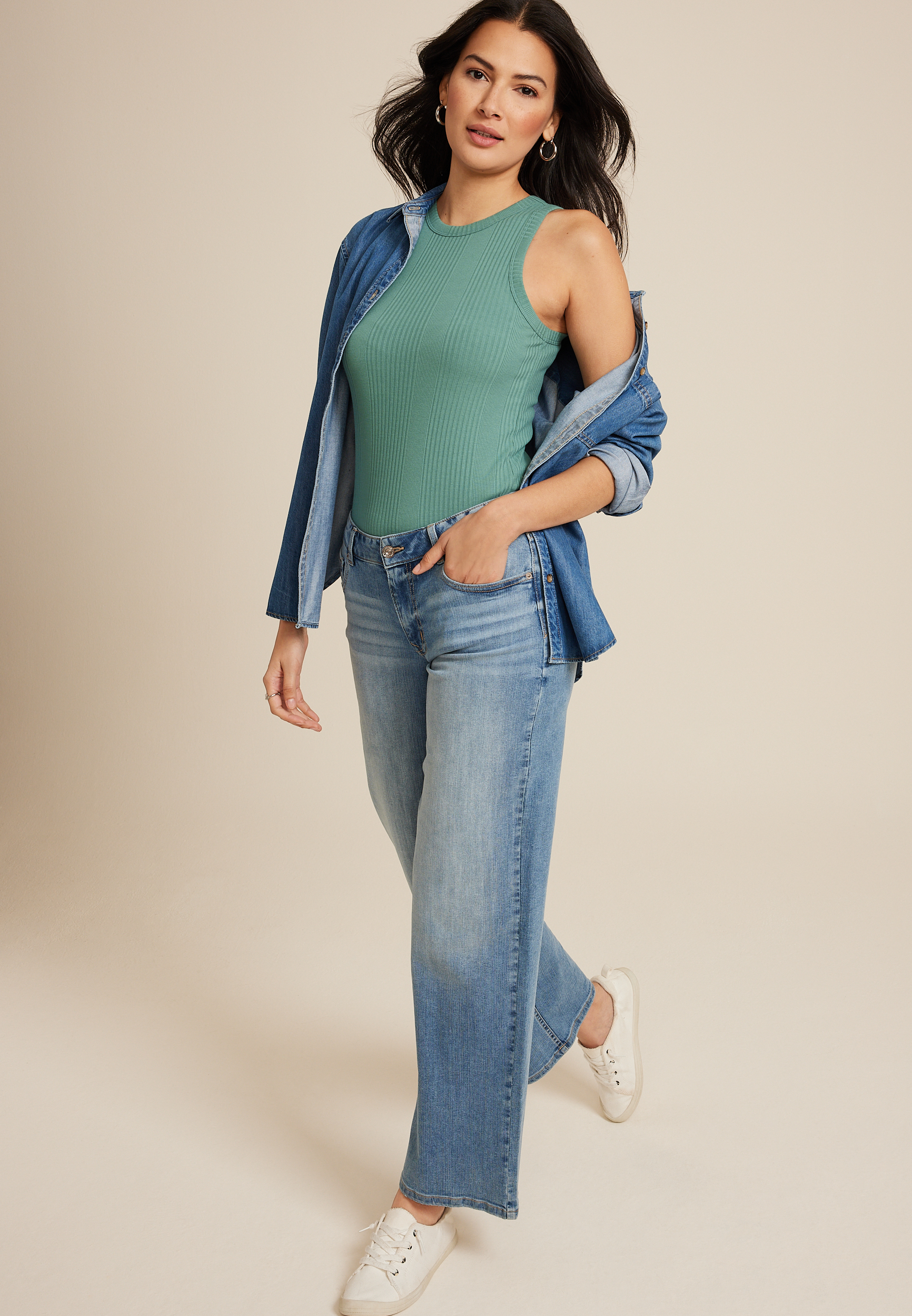 24/7 Highline Variegated Rib Tank Top, C9741, large