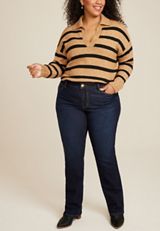 Plus Size Everflex&trade; No Gap High Rise Slim Boot Jean, C258, small