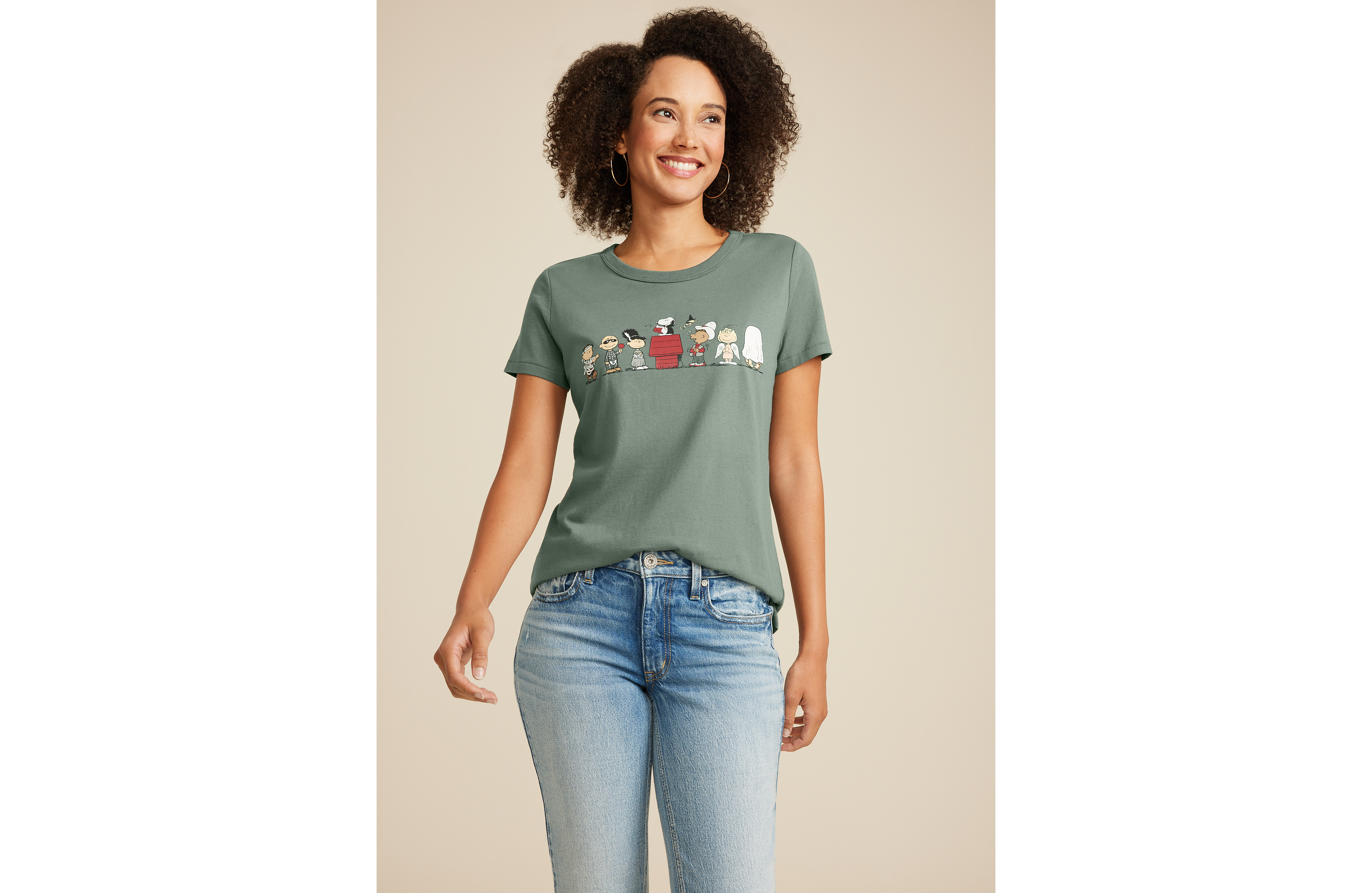 Peanuts Halloween Classic Fit Graphic Tee