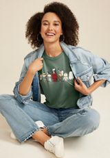 Peanuts Halloween Classic Fit Graphic Tee, C7925, small