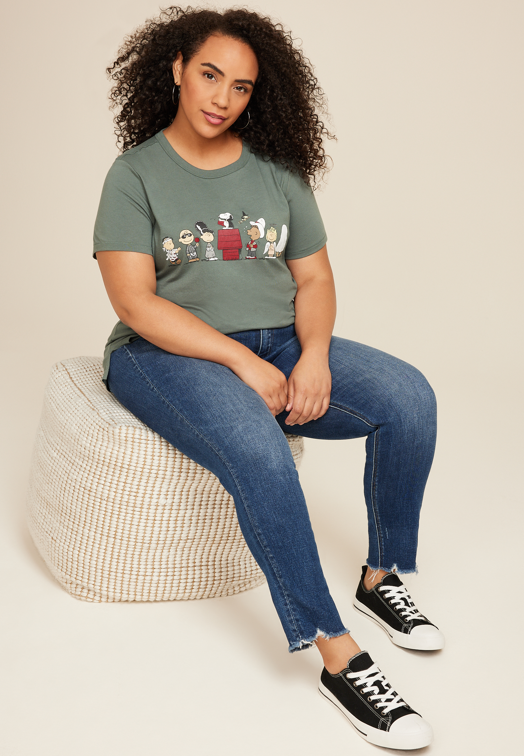 Plus Size Peanuts Halloween Classic Fit Graphic Tee, C7925, large