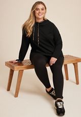 Plus Size Homeward Animal Hoodie, BLACK COMBO, small