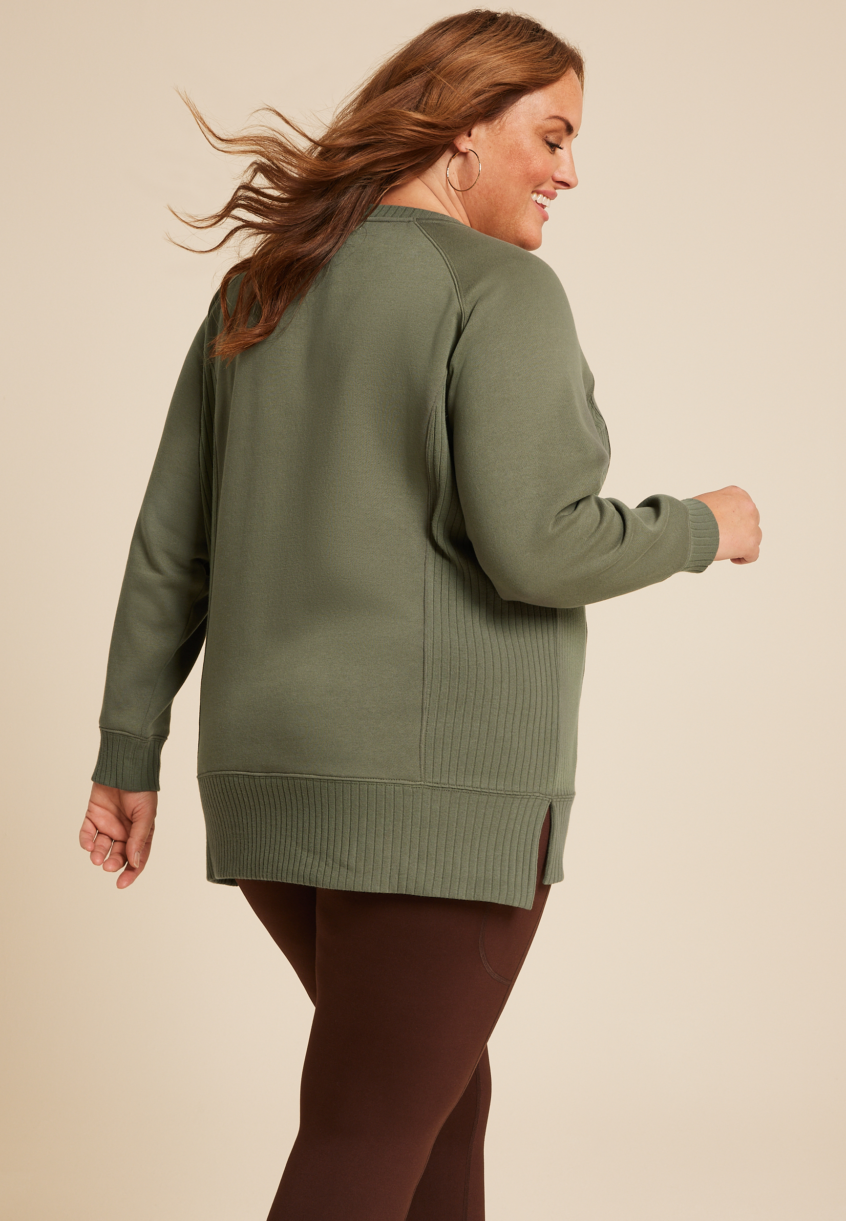 Plus Size Willowsoft Sweatshirt, C4153, large