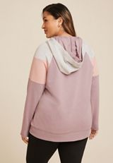 Plus Size Homeward Colorblock Hoodie, C4108, small