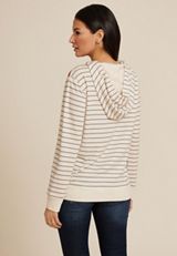 Homeward Striped Hoodie, OATMEAL COMBO, small