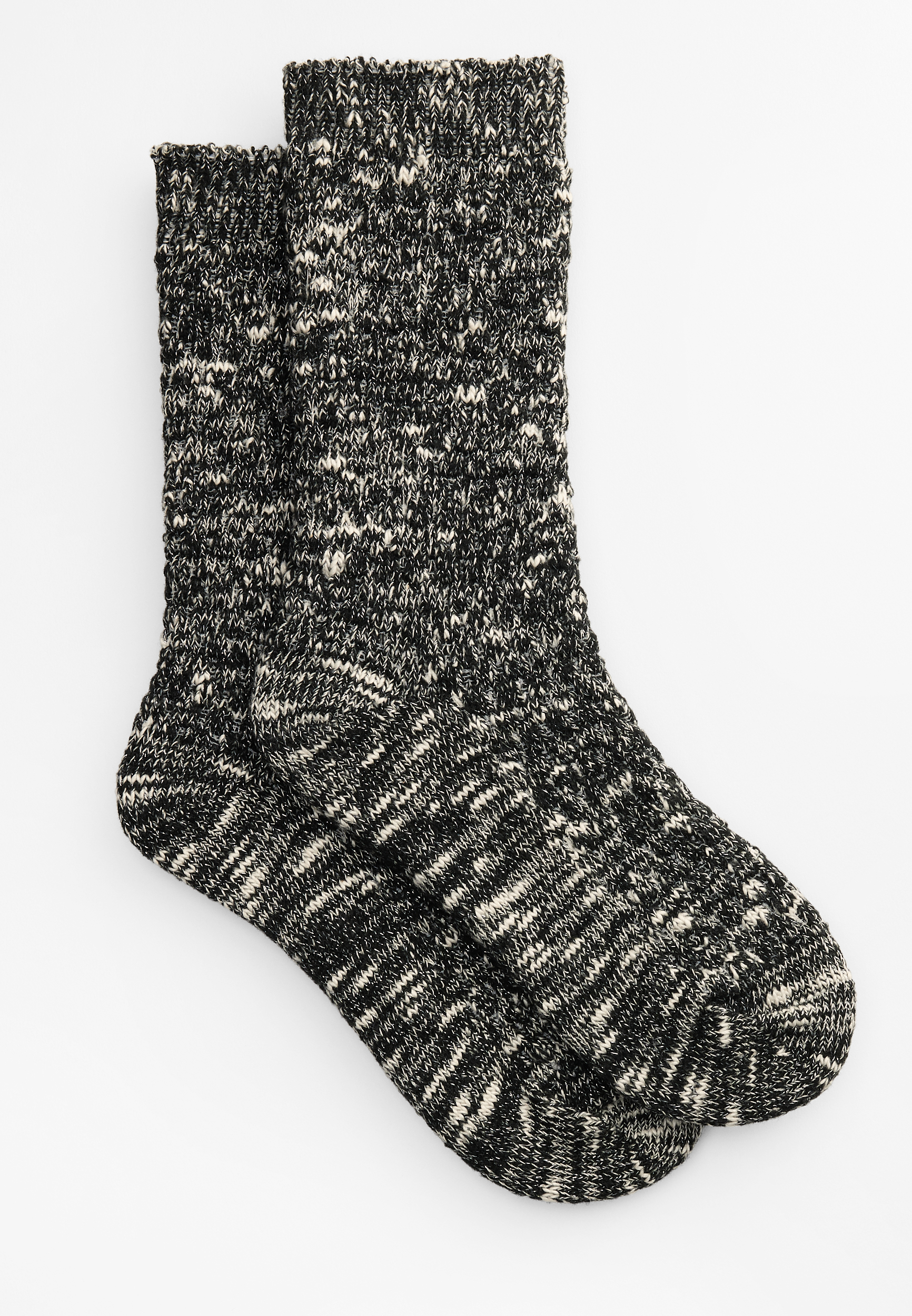 Metallic Marled Crew Sock