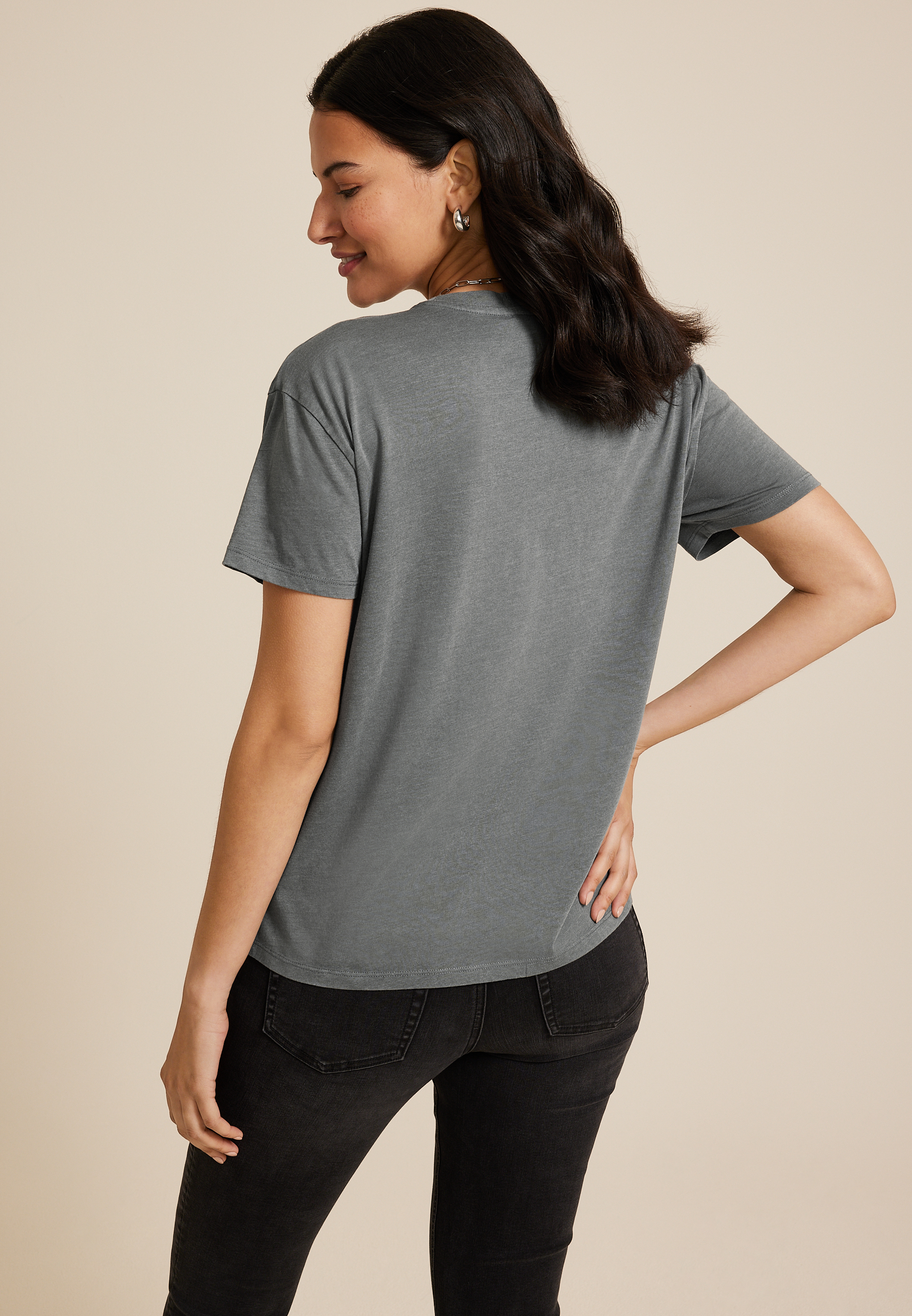 edgely&trade; Rhinestone Embellished Spider Web Tee, C829, large