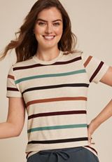 24/7 Kennedy Striped Crew Neck Tee, MULTI, small