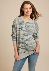 Willowsoft Camo Sweatshirt, C1755, small