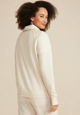 Quarter Zip Fleece Sweatshirt, C3363, small