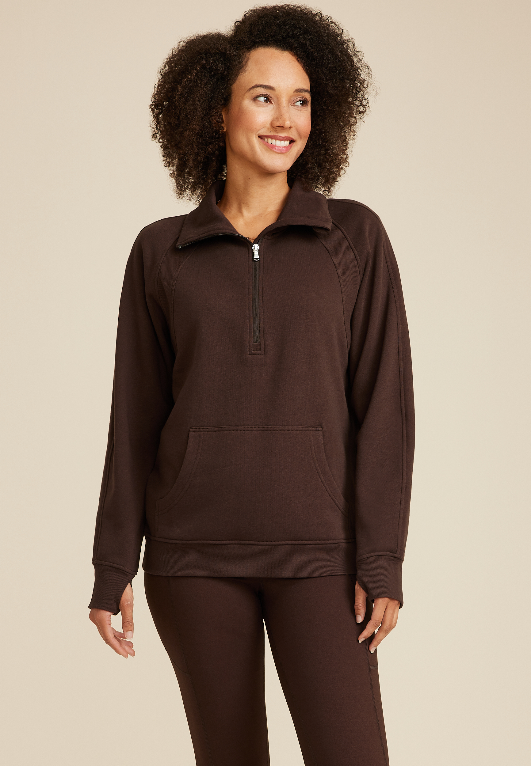 Quarter Zip Fleece Sweatshirt