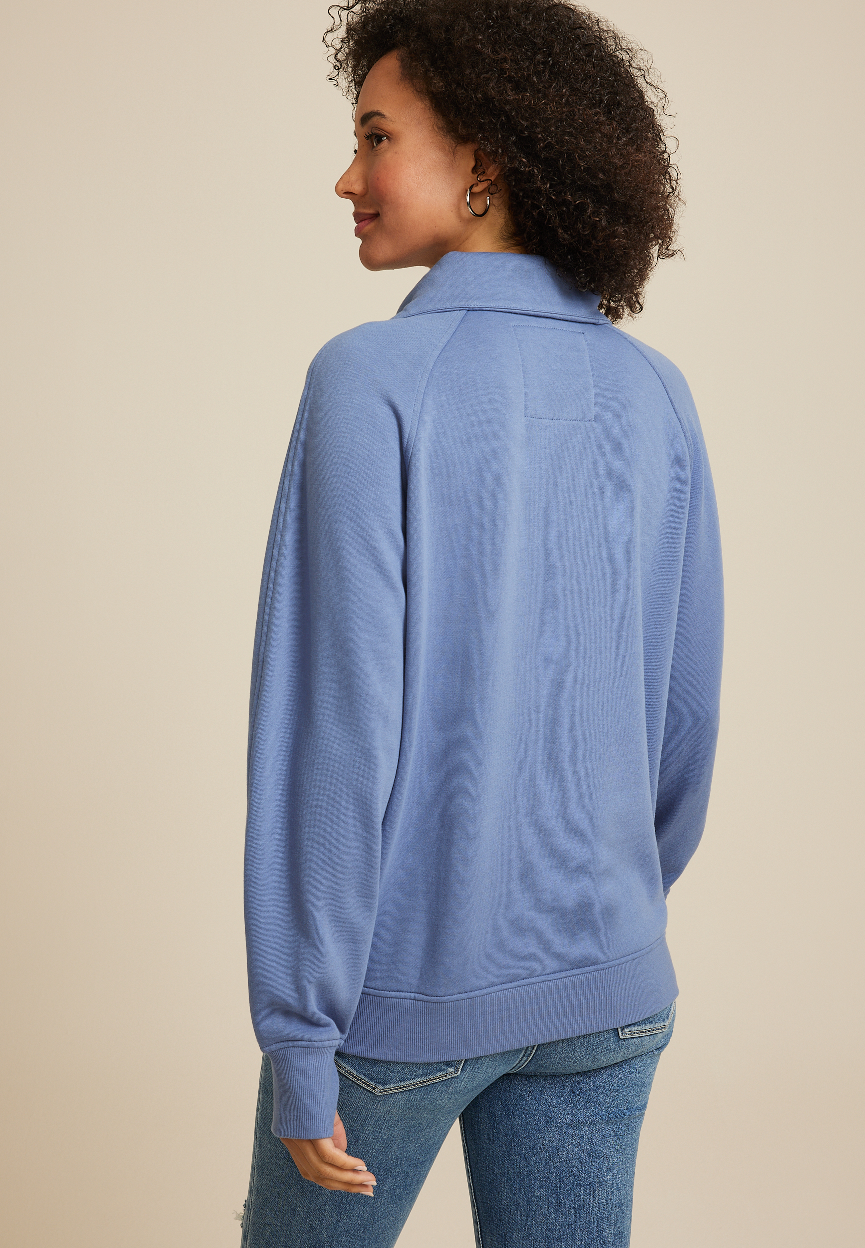 Quarter Zip Fleece Sweatshirt